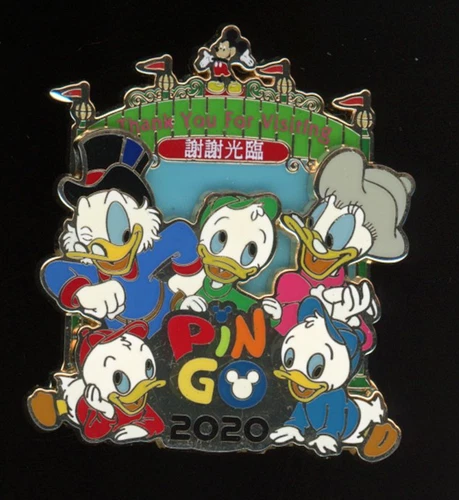 HKDL Hong Kong Pin-Go 2020 Scrooge Donald Huey Dewey Louie LE 600 Disney Pin