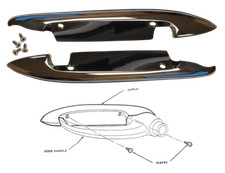 Chrome Door Handle Scuff Plate Kit 52-59 Chevy Pickup Key Parts 0846-939