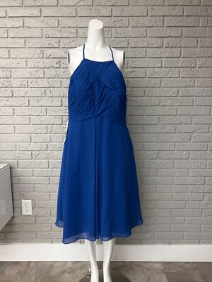 women royal blue bridesmaid dresses Off the Shoulder Royal Blue Long Bridesmaid Dress with Slit – FancyVestido main image 1