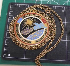 Classy NASA Apollo / Soyuz Medallion / Pendant on Chain