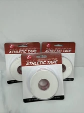 Cramer Sports All Sports White Athletic Tape 1.5" x 10yds Lot Of 3. New & Sealed