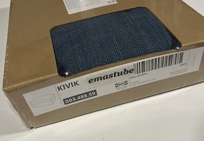 Housse IKEA Kivik pour tabouret Hillared bleu foncé 003.488.59 housse de rechange NEUVE emballage d'origine - Photo 1/3