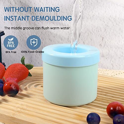 Silikon Eiswürfelform Mini Eiswürfelbereiter Tasse 60 Eiswürfel für Gefrierschrank - Bild 5 von 6