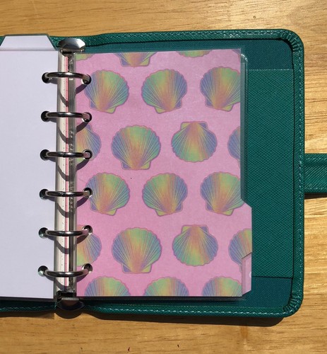 Filofax Pocket Organiser - Cute Fish, Shells & Sealife Dividers - Laminated - Picture 8 of 10