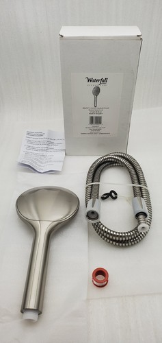 Handheld Shower 3-function Brushed Nickel Finish 2.5 gpm @ 80 psi 5' hose - Picture 10 of 12