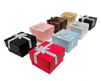 10x Ringetuis Schmuckschachtel Ringebox Schmuckkästchen