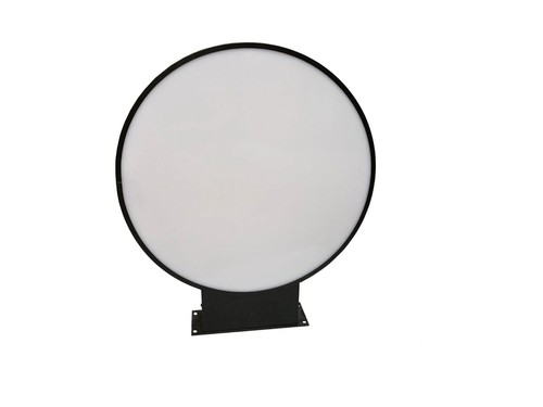 Caja de luz de letrero de proyección LED, redondeada, cuadrada negra/blanca, doble cara - Imagen 6 de 8