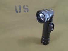US Military Black Flashlight Fulton MX-991/U w LED & AA Battery Conversion 179-A