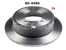 2 Bremsscheiben hinten Fremax BD-5086, 262mm für Mitsubishi Lancer CXA, CYA, CZA