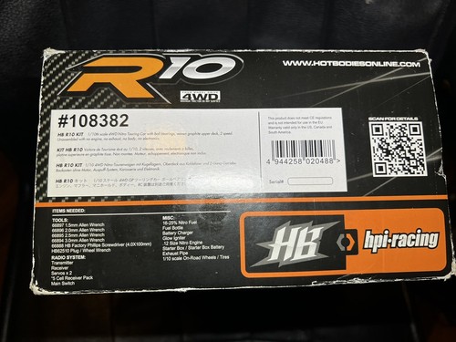 HPI Hot Bodies R10 On Road Nitro RC Car KIT #108382 Manual And Original Box - Picture 2 of 12