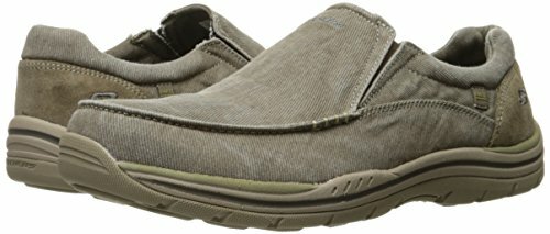 skechers loafers mens black