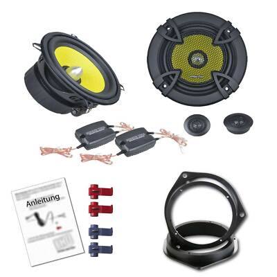 Ground Zero Auto Lautsprecher 260 Watt 13cm Kompo für Fiat Fiorino ab 2007