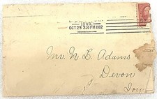 1902 Personal Letter Dubuque,IA to Devon, IA Louisa to Nick Adams