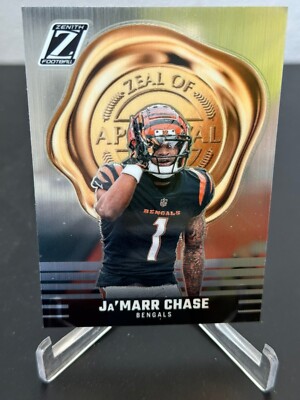 2023 Panini Zenith Jamarr Chase Zeal of Approval #20 Cincinnati Bengals E43