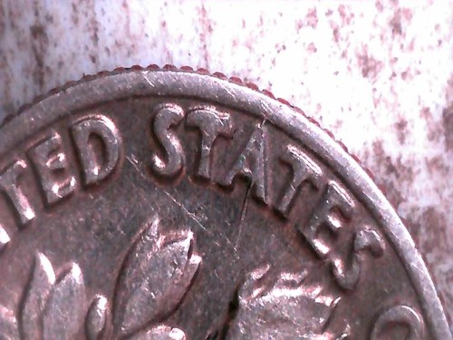 1983 P Roosevelt Dime Broadstruck Die Crack - Picture 4 of 15