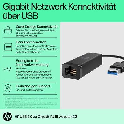 HP - N7P47AA / 4Z7Z7AA - Netzwerkadapter - USB 3.0 - Gigabit Ethernet