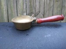 Vintage Brass Silent Butler Wood Handle "India"