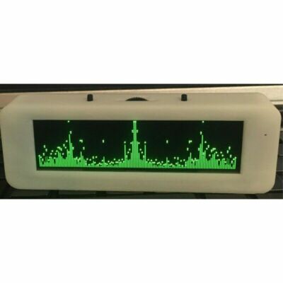 8,9 Cm OLED Audio-Spektrumanalysator Mit VU-Meter, Mikrofon, Zeit- Und Temperaturanzeige