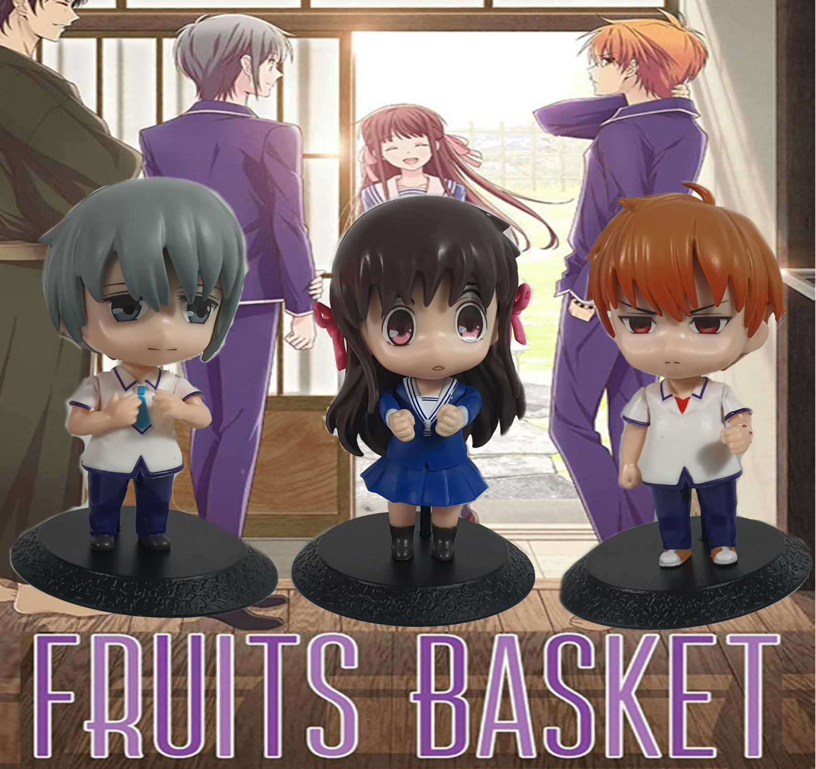 Fruits Basket Kyo and Tohru Sticker kiss and hug Season 3 Holo