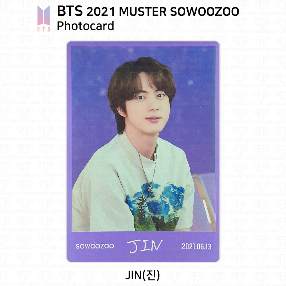 BTS Bangtan Boys 2021 Muster SoWooZoo Official Photocard Jin