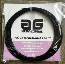 AG International 100 15 Tennis String Set - Black