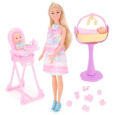 Toyland® Twin Baby Care Doll Playset - 16 Piece Doll And Accessories Set