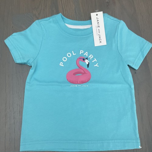 NWT Janie and Jack boy 3-piece SUMMER teal pink flamingo sock SET 6 9 12 18 TWIN - Picture 2 of 7