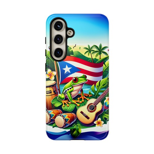 Custodia telefono Tropical Porto Rico - design rana colorata, regalo per Boricua, - Foto 31 di 106