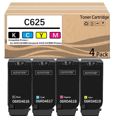 4Pack 006R04616 006R04617 006R04618 006R04619 Toner CartridgeWorks for VersaLink