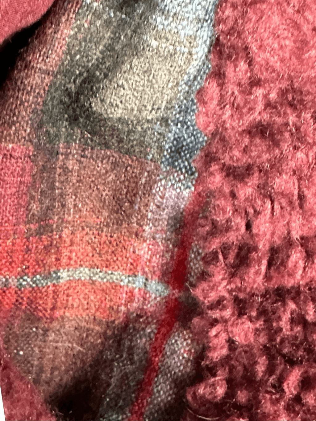 Pendleton Sherpa Zip Up Jacket Plaid Details - image 8