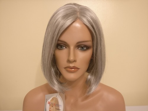 Louis Ferre Monofilament Top Linda Perücke Farbe 56 grau (weiß mit 10% braun) - Bild 1 von 9