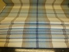 PORTER & STONE BALMORAL FABRIC TARTAN SKY BLUE ROMAN BLIND MADE TO MEASURE