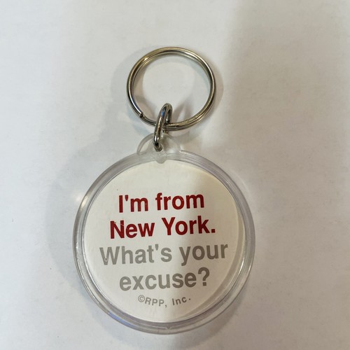 I'm From New York What's Your Excuse Acrylic Plastic 2 Sided Keychain - Picture 4 of 6
