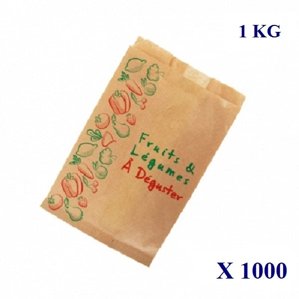 Sac papier kraft fruits et 2025 legumes