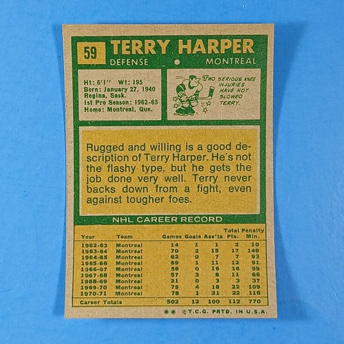 1971-72 Topps Hockey Cards Stars Commons Rookies U-Pick Near Mint - Picture 62 of 114