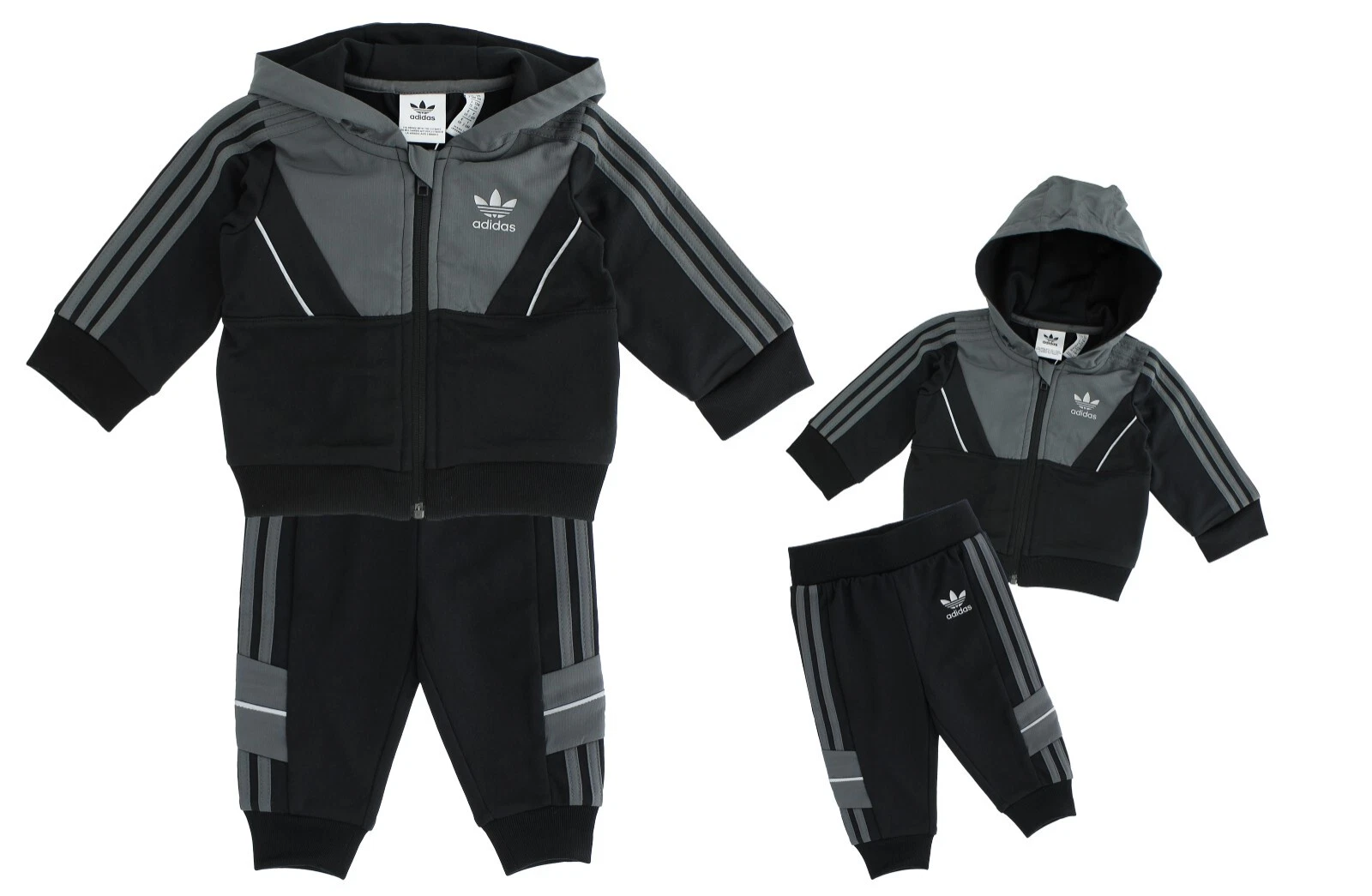 Adidas Baby Outfit, Track Jacket with Matching Pants, 2 Piece Set, Black $70