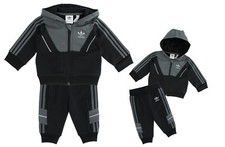 Adidas Baby Outfit, Track Jacket with Matching Pants, 2 Piece Set, Black 70