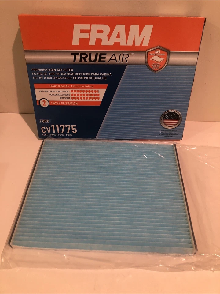 Filtro de aire de cabina FRAM CV11775 TrueAir Hepa para LINCOLN MKZ MKX FORD Edge Fusion Foto 3 de 4