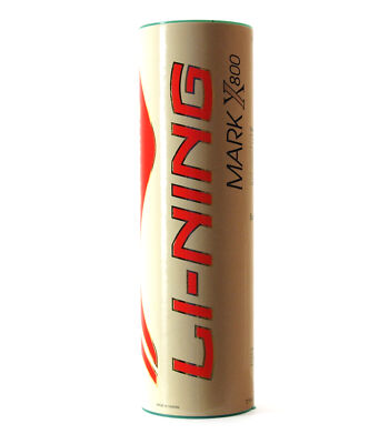 Li Ning Badmintonball Plastikball Nylonball MarkX 800 Nylon Bälle weiß  -Neu-