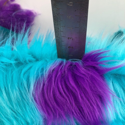 20"x20" Faux Fur Plush Fabric Jacquard Patchwork Clothing Toys Sewing Craft DIY - Picture 4 of 5