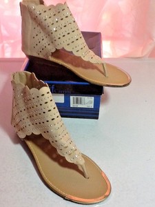 if-Carrini-Women-039-s-Sandals-Ankle-Cuff-Beige-Sz-9-New