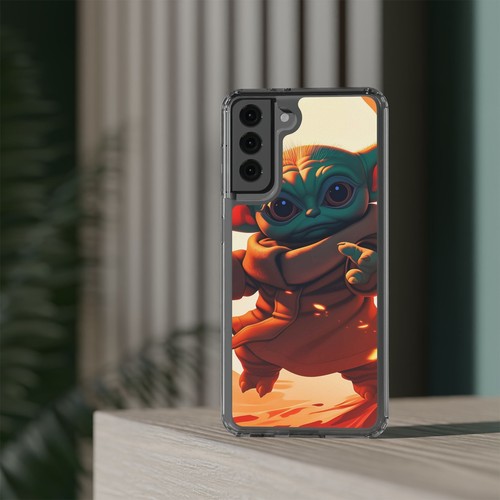 Cute Baby Yoda Clear Phone Case, Mandalorian Gift, Star Wars Case, Geeky Phone - Picture 118 of 124