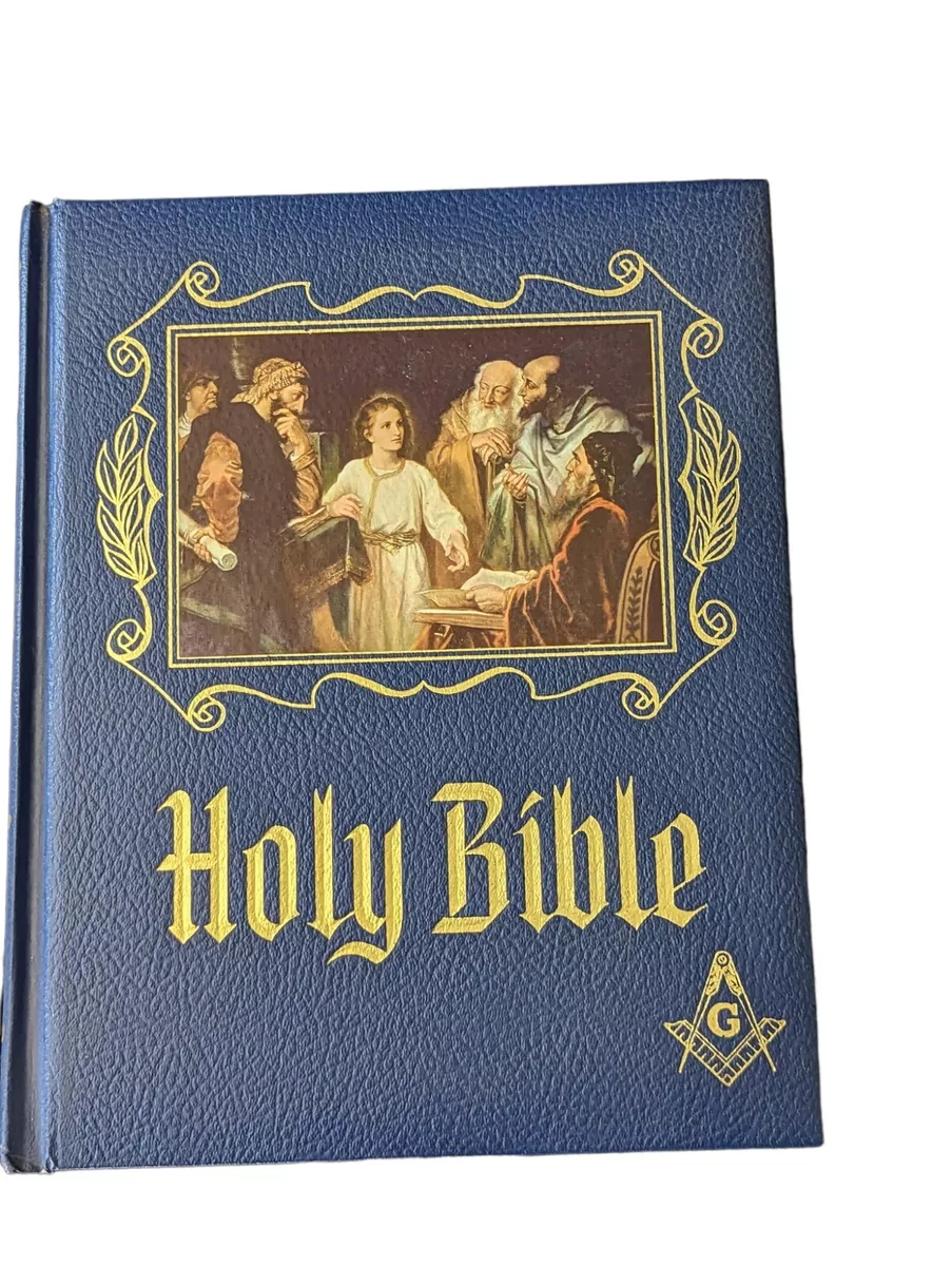 Masonic Holy Bible Master Reference Edition Heirloom 1964 Red Letter Freemasonry