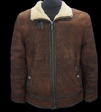 David Moore classic real leather Aviator Flying Pilot Bomber jacket Size L