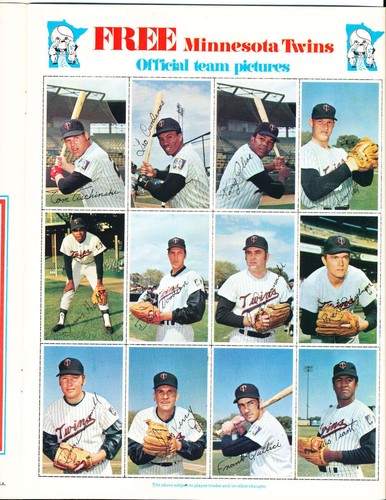 1971 Dell Minnesota Twins Rod Carew cards 2 sheets still attached! Bxa - Picture 2 of 2