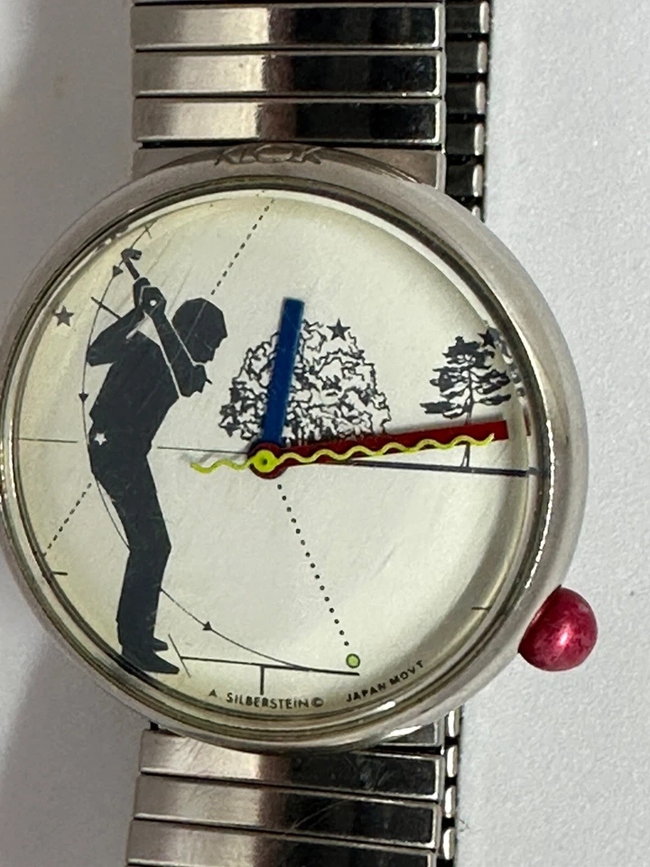 Alain Silberstein Klok Reloj Clásico Golf Batería Nueva Hecho en Hong Kong 32MM Foto 2 de 4