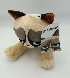 New Grumpy Cat 7â Plush Toy Factory Kitty Kitten Stuffed Animal Laying NWT | eBay