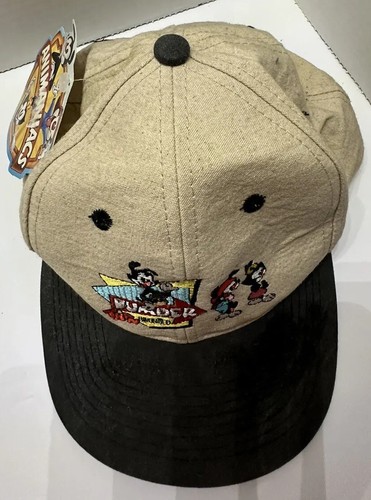 Animaniacs Warner Brothers Logo 7 Vintage 90's Snapback Cap Hat Embroidered - Picture 5 of 9