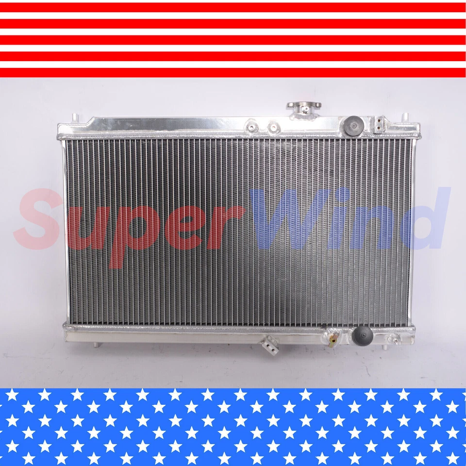 Radiador SuperWind para Acura Integra 1994-2001 1,8 L l4 2 filas aluminio MT. Foto 3 de 4