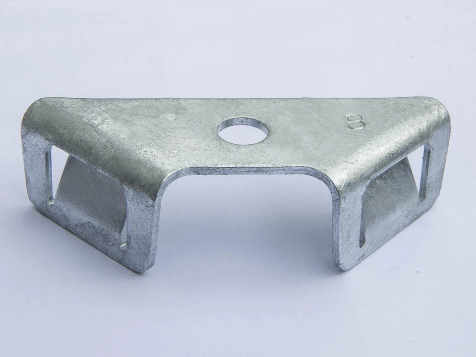 3 Stück Gabionen Winkelclip Eckverbinder Zaunverbinder Verbinder verzinkt Zaun - Bild 2 von 4